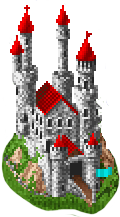 Castle, transparent background (замок, прозрачный фон)
